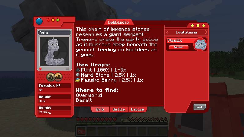 Скриншот мода Cobblemon Pokédex (Cobbledex) #4892
