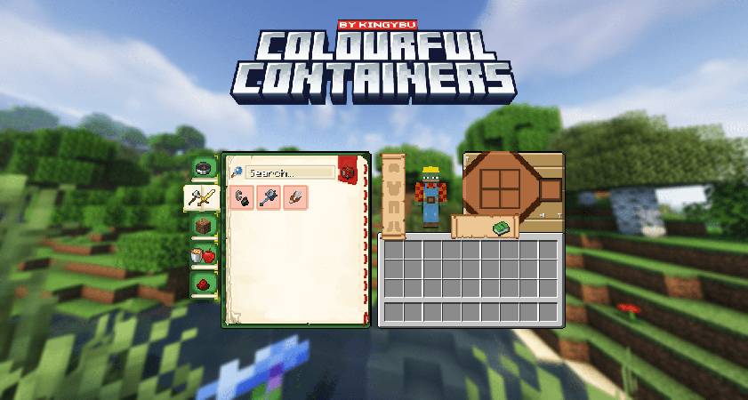 Скриншот мода Colourful Containers GUI #985