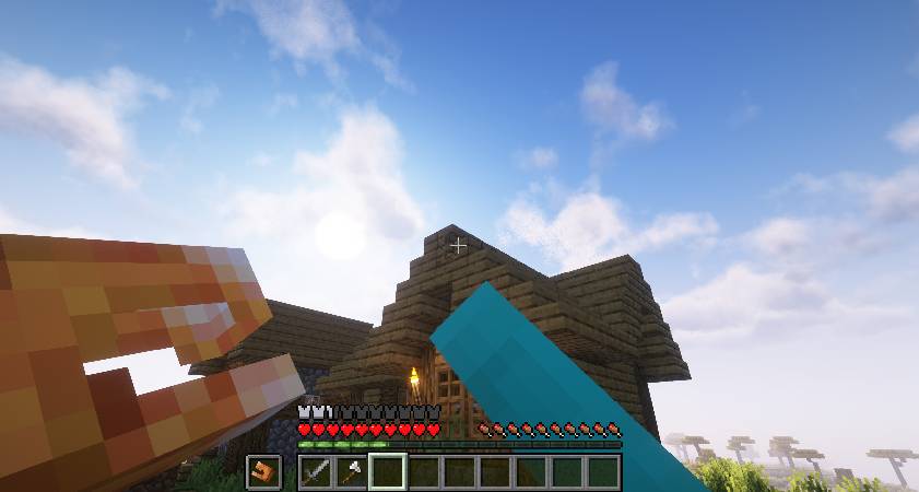 Скриншот мода Crab Claws - Place/Break blocks from a distance! #2217