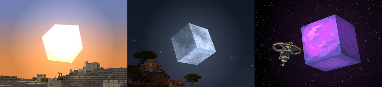 Скриншот мода Cubic Sun & Moon #549