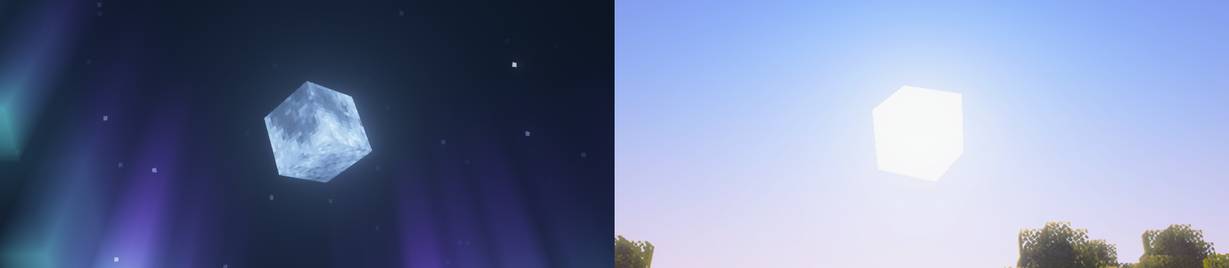 Скриншот мода Cubic Sun & Moon #550