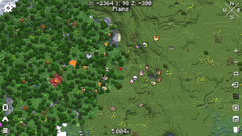 Скриншот мода E19 - Cobblemon Minimap Icons #5620