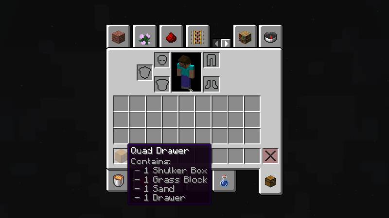 Скриншот мода Extended Drawers #5662