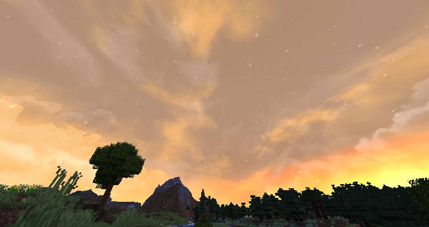Скриншот мода Fancy Skies - now with custom sky for End dimension #1908