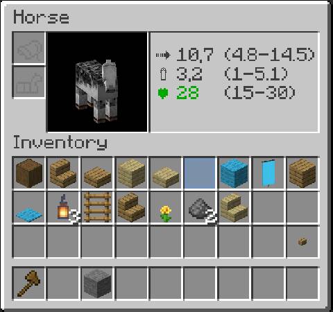 Скриншот мода Horse Stats Vanilla (Fabric) #5194