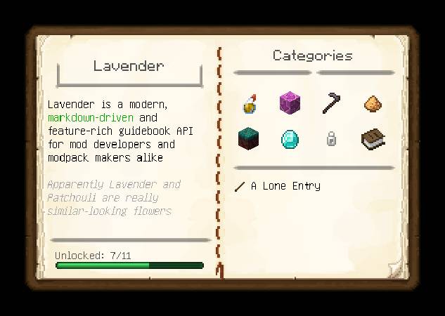 Скриншот мода Lavender API #1607