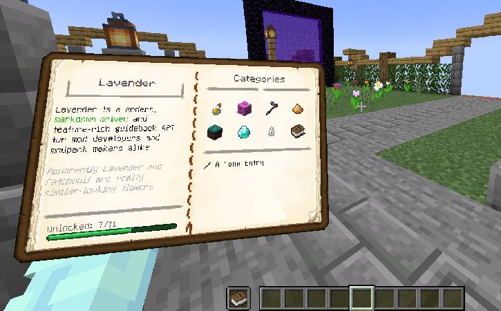 Скриншот мода Lavender API #1608