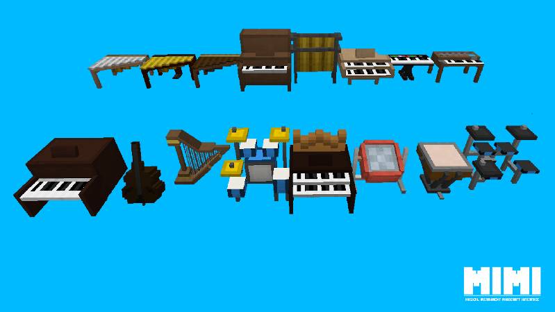 Скриншот мода Musical Instrument Minecraft Interface (MIMI) #5874