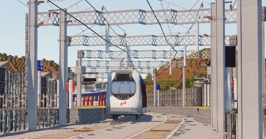 Скриншот мода Minecraft Transit Railway (Automated trains, planes, and more!) #4835