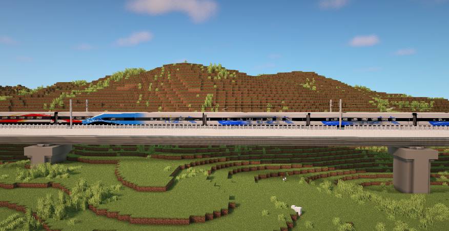 Скриншот мода Minecraft Transit Railway (Automated trains, planes, and more!) #4841