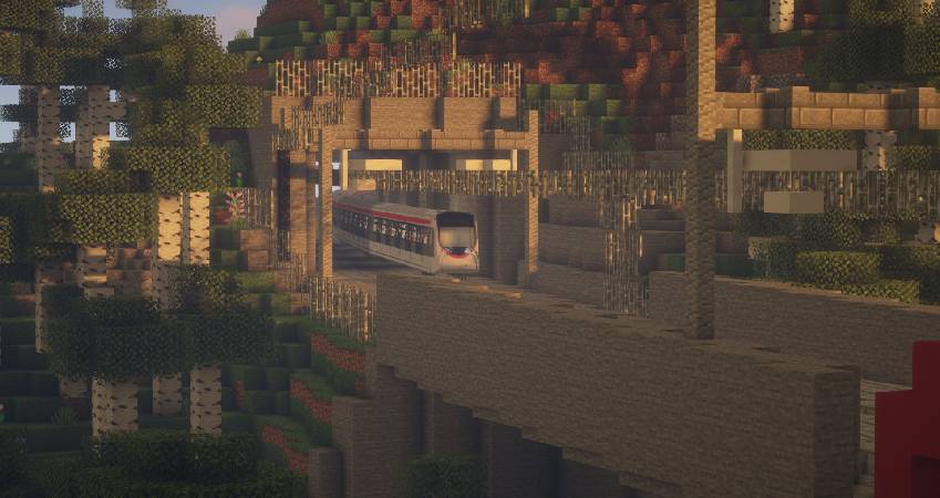 Скриншот мода Minecraft Transit Railway (Automated trains, planes, and more!) #4846