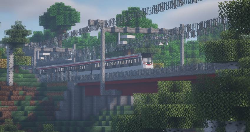 Скриншот мода Minecraft Transit Railway (Automated trains, planes, and more!) #4847