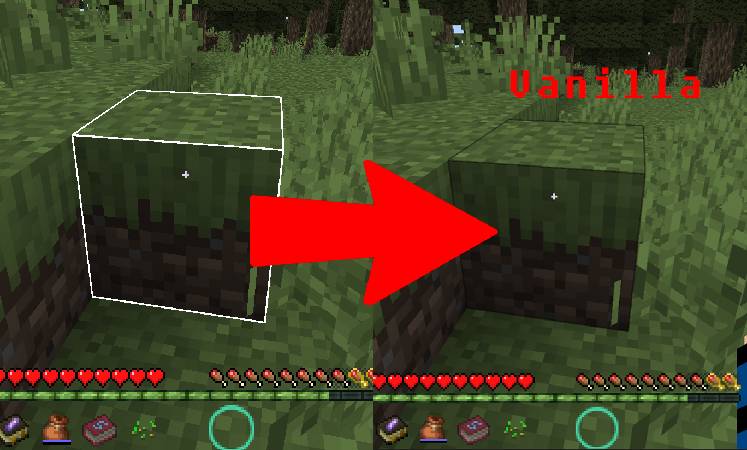 Скриншот мода Restore Block Lines #5443