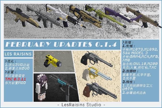 Скриншот мода [TaCZ] LesRaisins Append Pack #6211