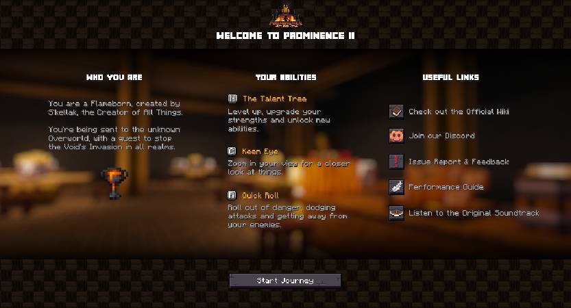 Скриншот мода Welcome Screen (Modpack Utils Series) #5515